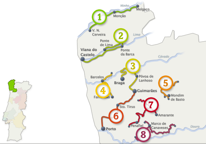 rota dos vinhos verdes